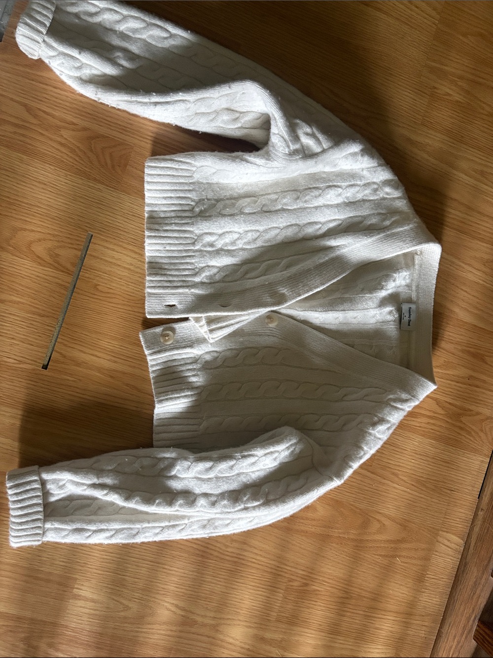 Classic Cable-Knit Cardigan Sweater